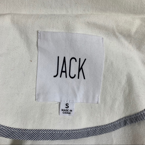 Jack Anthropologie White Belted Trench Jacket - Picture 8 of 8